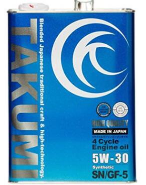 日本原装进口TAKUMI日本进口机油匠牌机油5w30日本铁罐机油