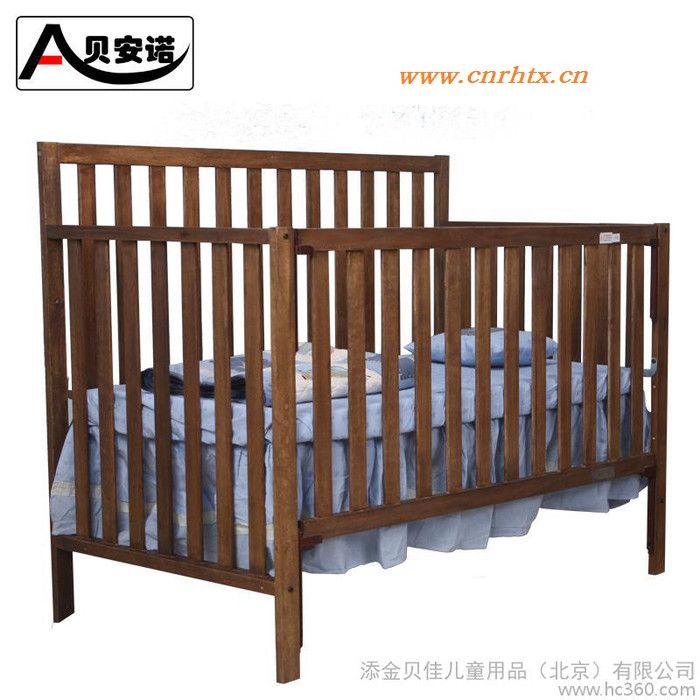 贝安诺婴儿床 实木无漆环保木蜡油工艺0甲醛童床 宝宝床bb床