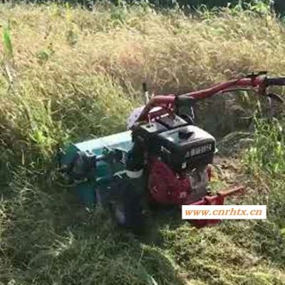 汽油果园碎草机 柴油电启动灭草机  柴油动力割草还田机