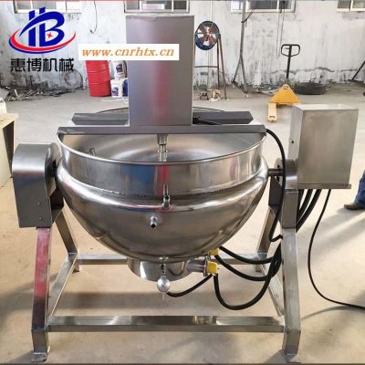 惠博生产蒸汽夹层锅 200L可倾式高压蒸煮锅 导热油电热锅