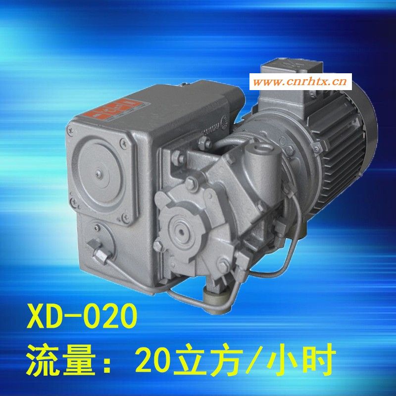 PUXU单级旋片真空泵XD-020用于风能/太阳能/石油/电力工程/滤油机/汽车/玻璃/航天航空/塑料与橡胶/实验室等