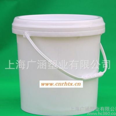 10L塑料桶 白桶 加厚款化工桶 水桶 大口桶 油桶 胶水桶A款