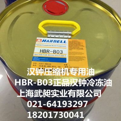 汉钟冷冻油HBR-B03原厂汉钟冷冻油HBR-B03全国代理汉钟B03